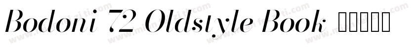 Bodoni 72 Oldstyle Book字体转换